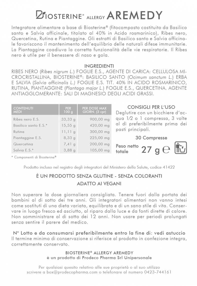 FI.0016.BI0.Biosterine Allergy Aremedy.bugiardino.Rev.00.16.12.2019 2