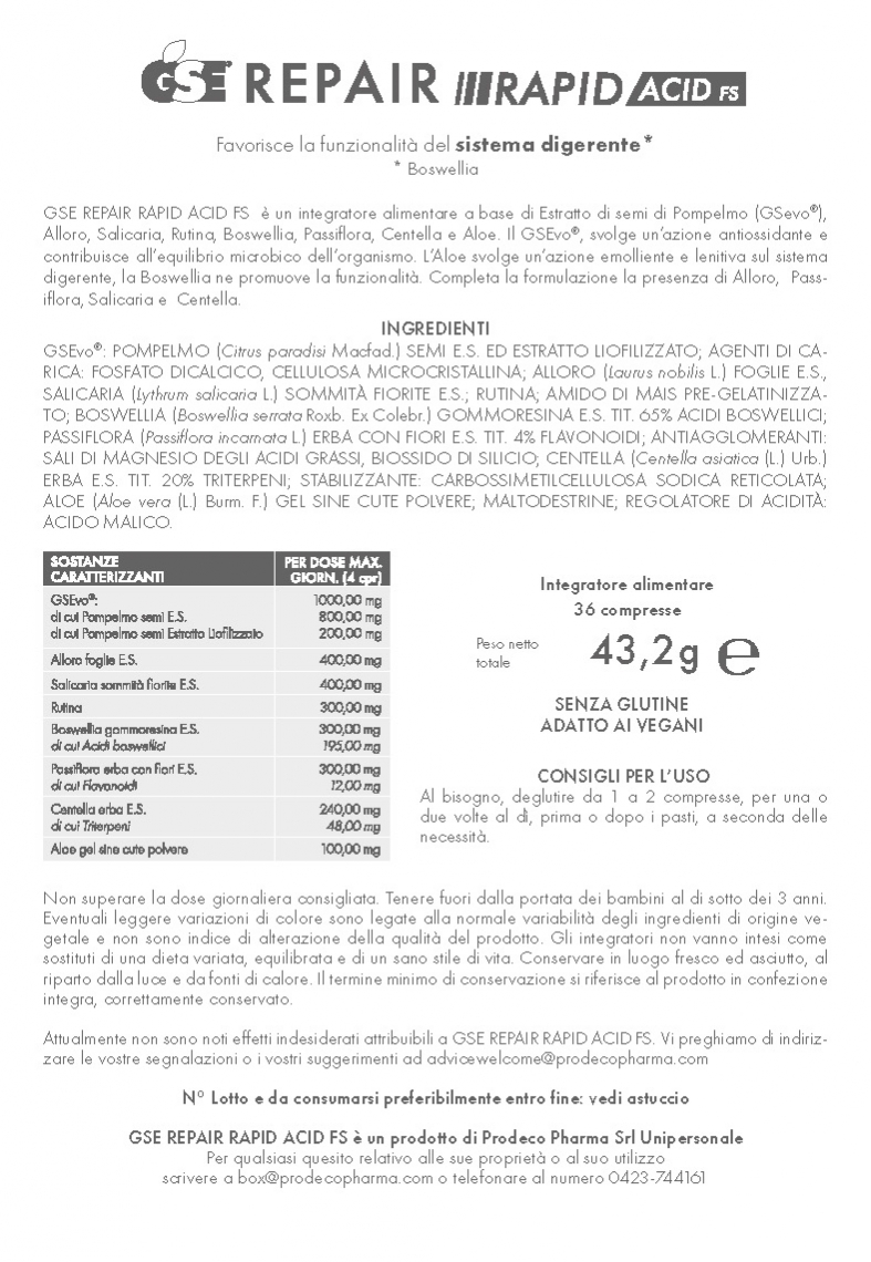 FI.0631.01.GS0 GSE Repair Rapid Acid.bugiardino.bugiardino.rev.00.2022.06.15 Pagina 2