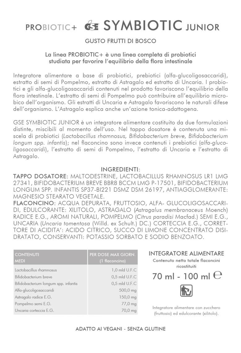 FI.1450.GS0.GSE SYMBIOTIC JUNIOR.FRUTTI DI BOSCO.bugiardino.Rev.R.01.2019.11.26 1